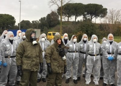 TECNICHE DI RICONOSCIMENTO PROTEZIONE E SALVAGUARDIA DA RISCHI CONNESSI ALLA ESPOSIZIONE A SOSTANZE NBC