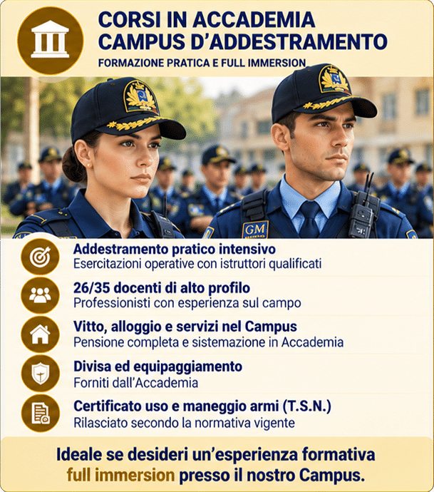 Corsi in Accademia - Campus di addestramento